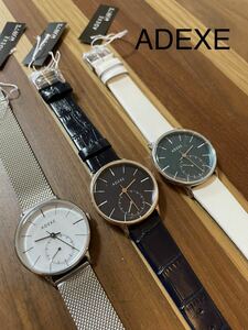 3点セット　ADEXE アデクス　腕時計　アナログ　レディース　⑧⑨⑧⑨
