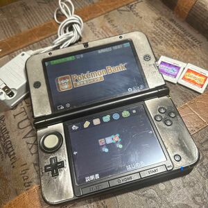 ニンテンドー3DS LL レッドXブラック　ポケモンバンク有りポケットモンスター　サンポケットモンスター　ウルトラムーン　