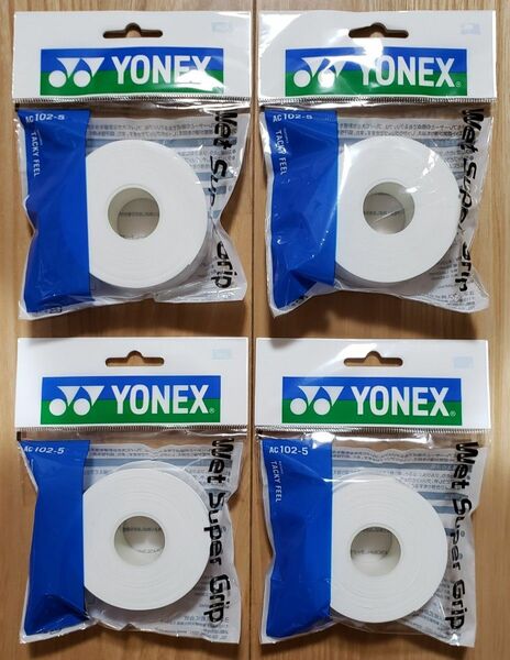 YONEX グリップテープ(AC102-5) ５本巻き×４