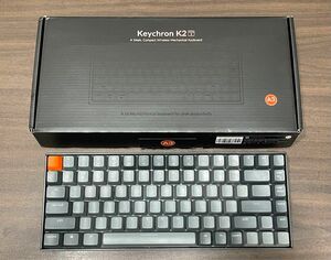 Keychron K2 version2 茶軸　キークロン US 英語配列 Bluetooth、USB兼用 グレー オレンジ 