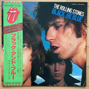 美品！ 東芝初盤 帯 完品「The Rolling Stones - Black And Blue」1979年 キースリチャーズ ミックジャガー ロンウッド チャーリーワッツ