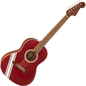 Fender FSR Sonoran Mini, Walnut Fingerboard, Candy Apple Red with Competition Stripes Mini акустическая гитара . крыло .