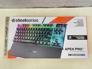 C295 展示品 steelseries APEX PRO TKL JP 64737 ゲーミングキーボード テンキーレス 有線 日本語配列 有機ELディスプレイ搭載 