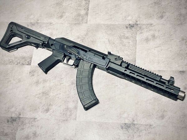 GHK AKM MB47 CNCレシーバー CO2仕様 GBB （Dark Grey）/ NPAS PMAG AK74 AK105 ReadyFighter ガスブローバック