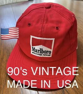 90's VINTAGE MARLBO CAP マルボロ ヴィンテージ キャップ　アメリカ製　MADE IN USA 