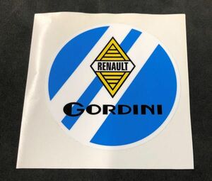 RENAULT GORDINI sticker Renault Gordini Logo decal Classic car retro Karl no-8 Renault Sport alpine (Re-na99nv