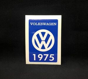 Volkswagen 1975 ステッカー ビートル 75 空冷 beetle vw フォルクスワーゲン kombi 空冷式 air cooled 空冷ワーゲン クラシック (-AC016vw
