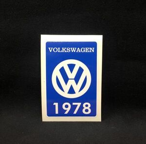 Volkswagen 1978 ステッカー ビートル 78 空冷 beetle vw フォルクスワーゲン kombi 空冷式 air cooled 空冷ワーゲン クラシック (-AC012vw