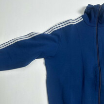 70's 80's adidas アディダス ジャージ デサント社製 トラックジャケット ブルー×ホワイト トレフォイル 70s 80s vintage ヴィンテージ_画像2