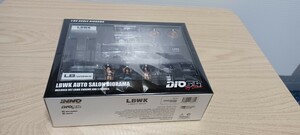 LBWK AUTO SALON DIORAMA INCLUDEO 997 LBWK 1/64 ポルシェ　ジオラマ　オートサロン