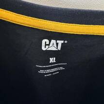 CAT キャタピラー　半袖 Tシャツ　黒　ブラック　XLサイズ　ロゴプリント　半袖Tシャツ　CATERPILLAR　企業_画像5