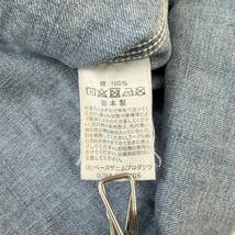 orslow　オアスロウ　ノーカラー　デニムシャツ　サイズ２　Mサイズ相当　日本製　長袖_画像7