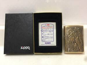 Zippo　ジッポー　トラ　虎　1994年製　メタル張り　SOLID BURASS　ソリッドブラス　未使用　　　　KJ1MU