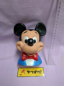  Vintage Disney Mickey Mouse sofvi savings box bust Bank head figure 