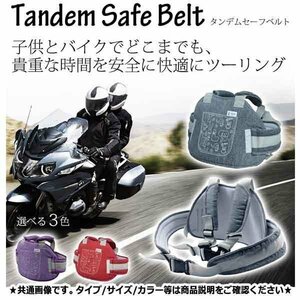  free shipping safety safety tandem auxiliary belt [ gray ] child two number of seats parent . touring child accident falling prevention scooter bike 