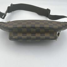 1円●極美品●LOUIS VUITTON ルイヴィトン ダミエ メルヴェール N51172 バムバッグ ウエストポーチ ショルダーバッグ レディース メンズ_画像4