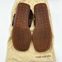 LOUIS VUITTON ルイヴィトン ラバーソール サンダル ブラウン メンズ 靴 約27〜27.5cm相当_画像8