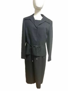 Three Clochette スーツ ブラック　2点セット 15号 XL 喪服　フォーマル　礼服　ワンピース　クリーニング済み