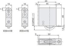 アトムリビンテック V型 木口調整 重量戸車 V戸車 FA-1000-BV 2個セッ_画像5