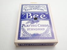 S137　トランプ　Bee　No.92　穴あき　青　※欠品あり　レトロ　ヴィンテージ　Vintage playing cards_画像1