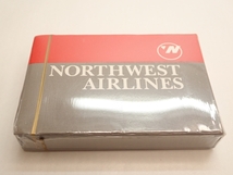 S152　トランプ　NORTHWEST AIRLINES　ノースウエスト航空　飛行機 航空機 レトロ ヴィンテージ 年代品 未開封 Vintage playing cards_画像1