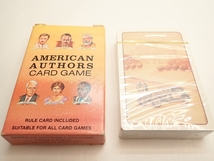 S164　トランプ　AMERICAN　AUTHORS　著者　作家　レトロ ヴィンテージ 年代品 未使用 Vintage playing cards_画像1