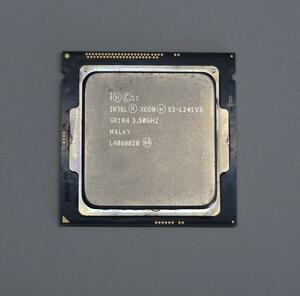 Intel Xeon E3-1241v3　3.5～3.9GHz　4コア/８スレッド　LGA1150
