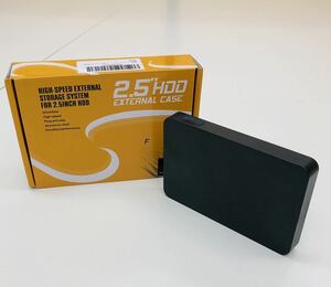 2.5 HDD EXTERNAL CASE 外付けハードディスク 2TB 箱付き B3