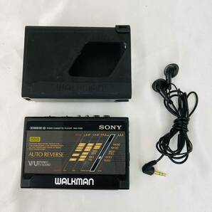 SONY ソニー RADIO CASSETTE PLAYER ラジオカセットプレイヤー WM-F502 カバー付き 現状品 C4の画像1