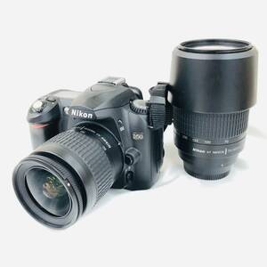 Nikon D50 ボディ/レンズ 2点 AF NIKKOR 70-300mm 1:4.5-5.6G , 28-80mm 1:3.3-5.6G セット品 C5