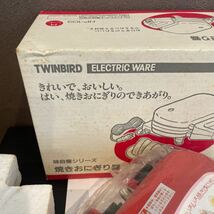 ツインバード TWINBIRD 焼きおにぎり器 レッド 未使用_画像3