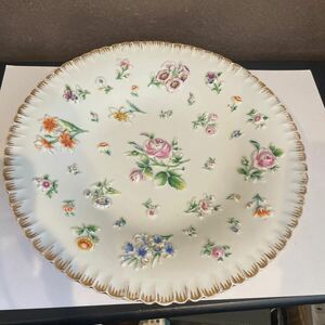 Meissen マイセン　洋食器 プレート 花 金彩 