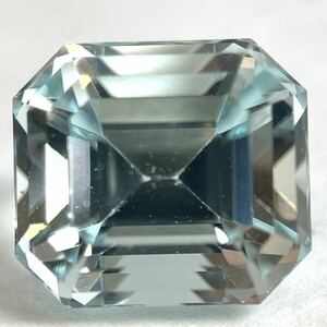 ★天然アクアマリン1.332ct★m 約6.5×5.9mmソーティング付 ルース 裸石 宝石 ジュエリー ベリル beryl aquamarine 