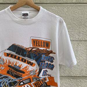 90s 00s USA古着 白 プリントTシャツ 半袖Tシャツ TULTEX タルテックス 両面 Ford フォード アメリカ古着 vintage ヴィンテージ Mサイズ