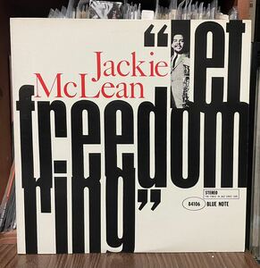 送料込み国内盤 ブルーノート LP /BlueNoto/ キングレコード・GXK 8038/ BST 84106/ LET FREEDOM RING・ JACKIE MCLEAN 美盤