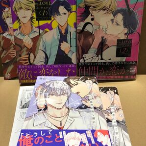 vs.LOVE 1~2巻 緒川 千世 アニメイト小冊子、イラストカード 愛だの恋だの効く前に 春田 小冊子、ペーパー