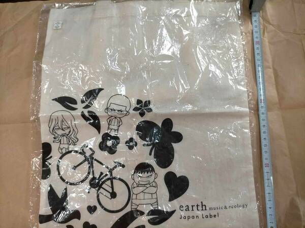難あり earth 弱虫ペダル トートバッグ エコバッグ earth music&ecology Japan Label Yowamushi Pedal tote bag eco bag