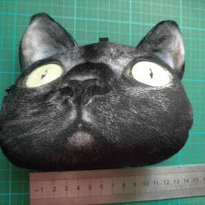 フェリシモ 猫部 ごまちゃん 虚無 フェイス ポーチ 黒猫 猫 ネコ ねこ 宇宙 Felissimo space Black Cat Goma-chan Kyomu face Pouch mascot