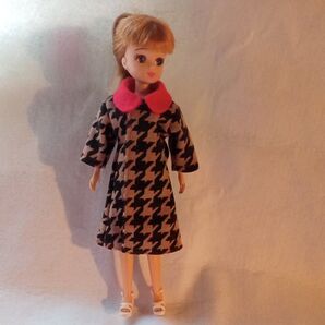 63 コート型ワンピースリカちゃん ハンドメイド