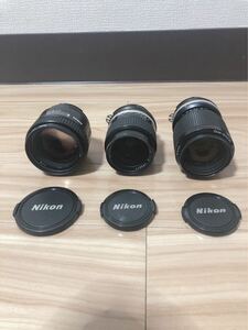 Nikon AF NIKKOR 85mm 1:1.8 Zoom-NIKKOR 35-105mm 1:3.5-4.5 NIKKOR 28mm 1:2 レンズ3点セット