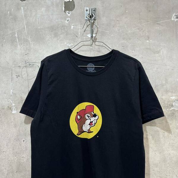 USA古着BUCEE'S バッキーズ 企業物ブラック 黒Tシャツ ピース ラブ