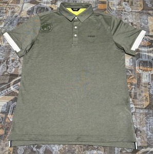 ・未使用 正規品・ピン ゴルフ ping golf ストレッチポロシャツ　カーキ系　XLサイズ