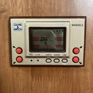 任天堂 ゲームウォッチ マンホール MANHOLE 1981年モデル　【昭和レトロ　レア　稼働品】