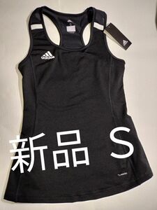 新品 adidasアディダス タンクトップ レディース トップス 黒Ｓ トレーニング