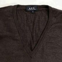 A.P.C. アーペーセー Vネック ニット セーター B4227_画像5