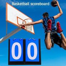 【新品】スコアボード 赤青 スポーツ バスケ 2個セット 卓球 バト 得点板_画像3