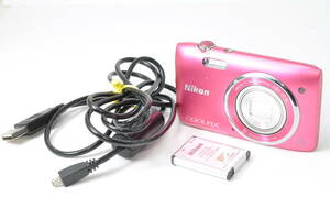 並品 ニコン Nikon COOLPIX S3500 ピンク ♯A5460