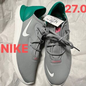 新品 27.0 NIKE ナイキ スニーカー ライトグレー×フレッシュグリーン NIKE スニーカー ナイキ 男女兼用