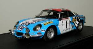 HEADLINER 1/43 HL0806 Alpine Renault A110 1800 #1 1973 Tour do Corse