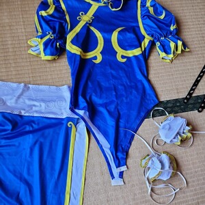 Уличный боец ​​Хару Ли Л. Размер 1 иен начал косплей костюм (10 -е место, клей) есть значительная эластичность